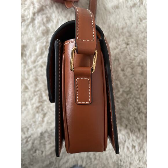 CELINE Teen Triomphe Bag in Triomphe Canvas and Calfskin - Picture 7 of 15